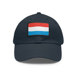 Flag Village Luxembourg Flag Hat Cap with Leather Patch