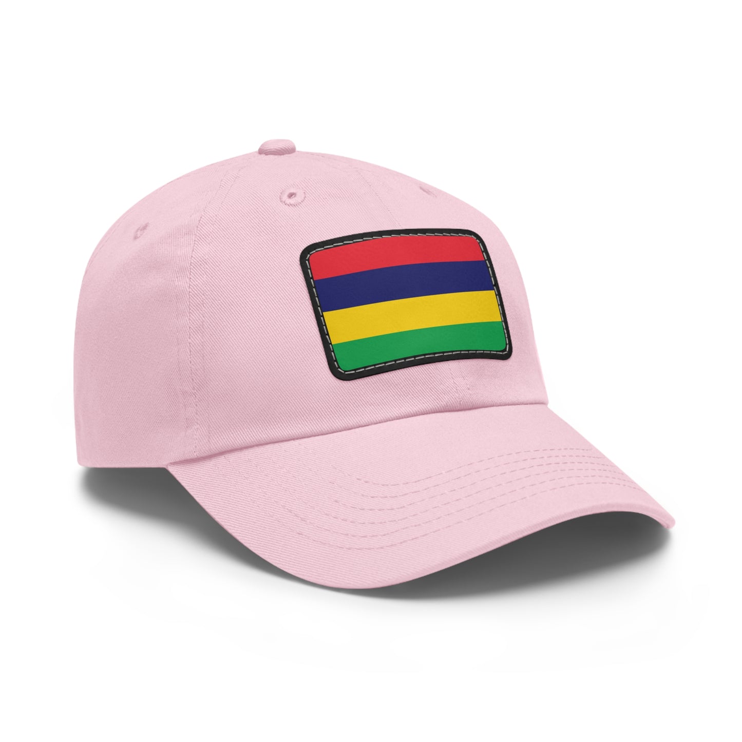 Flag Village Mauritius Flag Hat Cap with Leather Patch