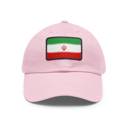 Flag Village Iran Flag Hat Cap with Leather Patch