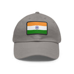 Flag Village India Flag Hat Cap with Leather Patch