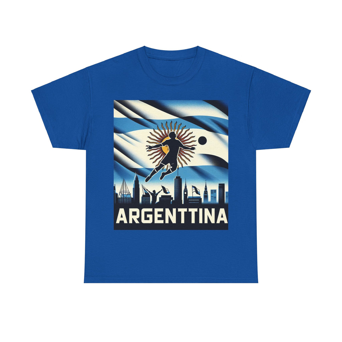 Flag Village Argentina Flag T-SHIRT Heavy Cotton Tee ARG0001