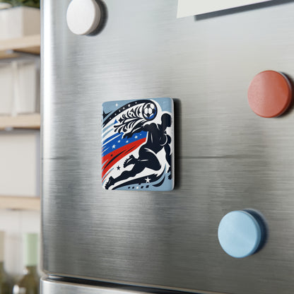 Flag Village Russia Flag Sporting Porcelain Magnet, Square RUS0006
