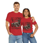 Flag Village USA Vintage Car Flag T-SHIRT Heavy Cotton Tee USA0005