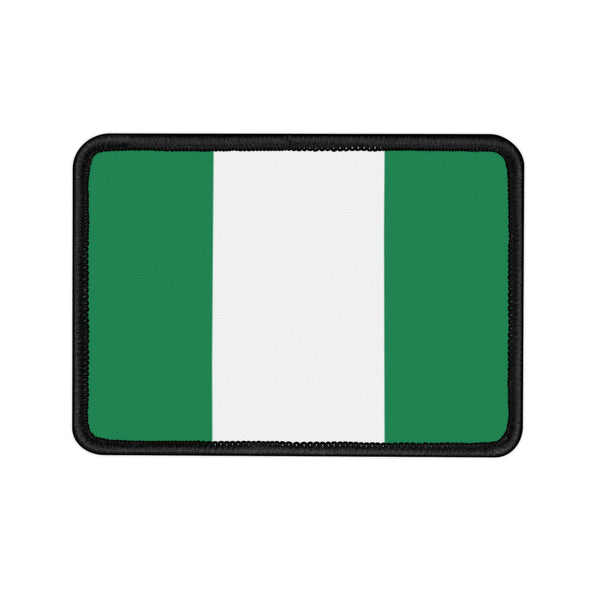 Flag Village Nigeria National Flag Embroidered Iron-On Patch