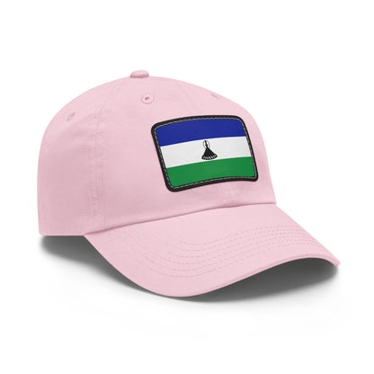 Flag Village Lesotho Flag Hat Cap with Leather Patch