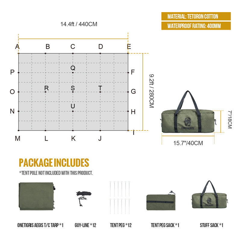 Flag Village Sunscreen And Rainproof Camping Barbecue Leisure Awning