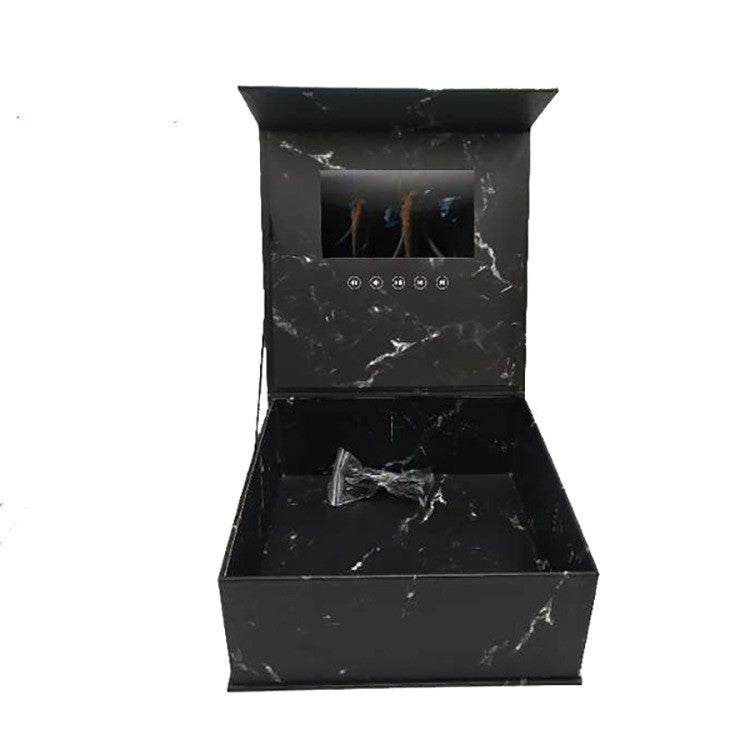 Flag Village LCD Screen Video Gift Box Rose Flower Box