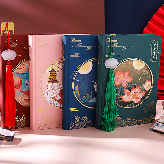 Flag Village Creative Retro Hardcover Notebook Gift Box Set