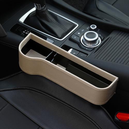 Flag Village Auto Tools PU Car Organizer Seat Gap Storage Box Car Seat Side Slit for Wallet Phone Coins Cigarette Keys Cards Car Accessories