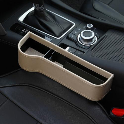 Flag Village Auto Tools PU Car Organizer Seat Gap Storage Box Car Seat Side Slit for Wallet Phone Coins Cigarette Keys Cards Car Accessories