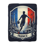 Flag Village France Sporting Flag Sherpa Fleece Blanket FRA0001