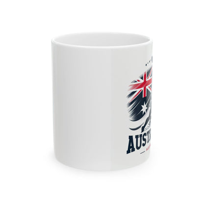 Flag Village Australia Sporting Flag Ceramic Coffee Mug 11oz AUS0007