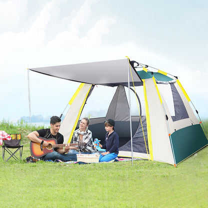 Flag Village Automatic Tent Outdoor Camping Barbecue