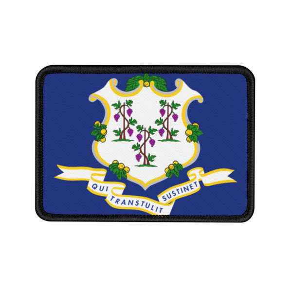 Flag Village Connecticut State Flag Embroidered Iron-On Patch