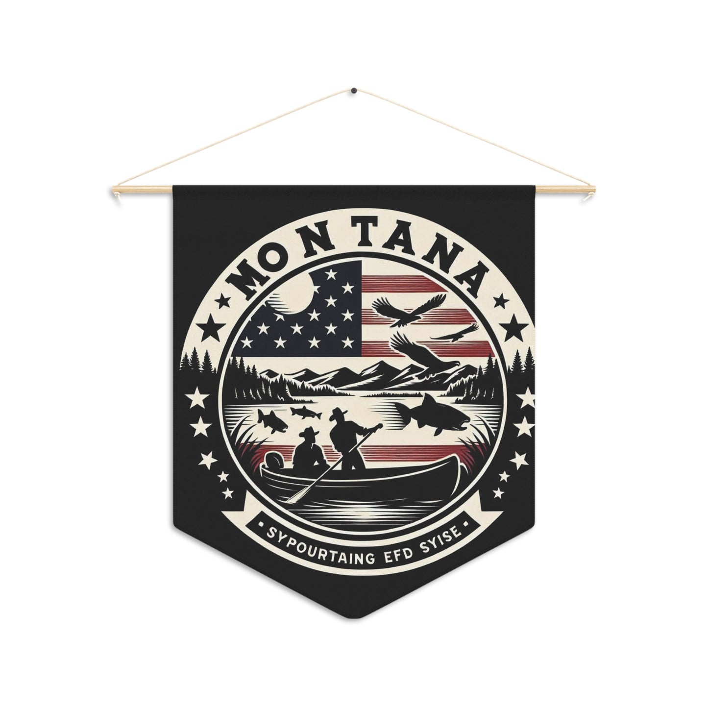 Flag Village Montana State Flag Pennant Sporting Home Wall decoration MT0002