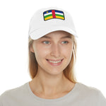 Flag Village Central African Republic Flag Hat Cap with Leather Patch