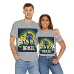 Flag Village Brazil Sporting Flag T-SHIRT Heavy Cotton Tee BRA0010