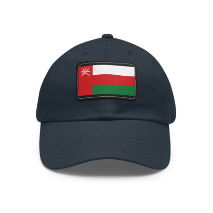 Flag Village Oman Flag Hat Cap with Leather Patch