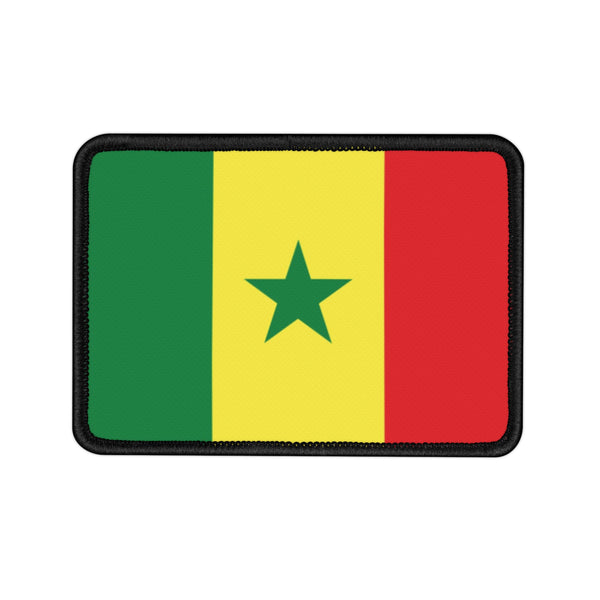 Flag Village Senegal State Flag Embroidered Iron-On Patch