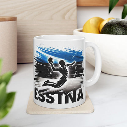 Flag Village Estonia Sporting Flag Ceramic Coffee Mug 11oz FV-MG0018