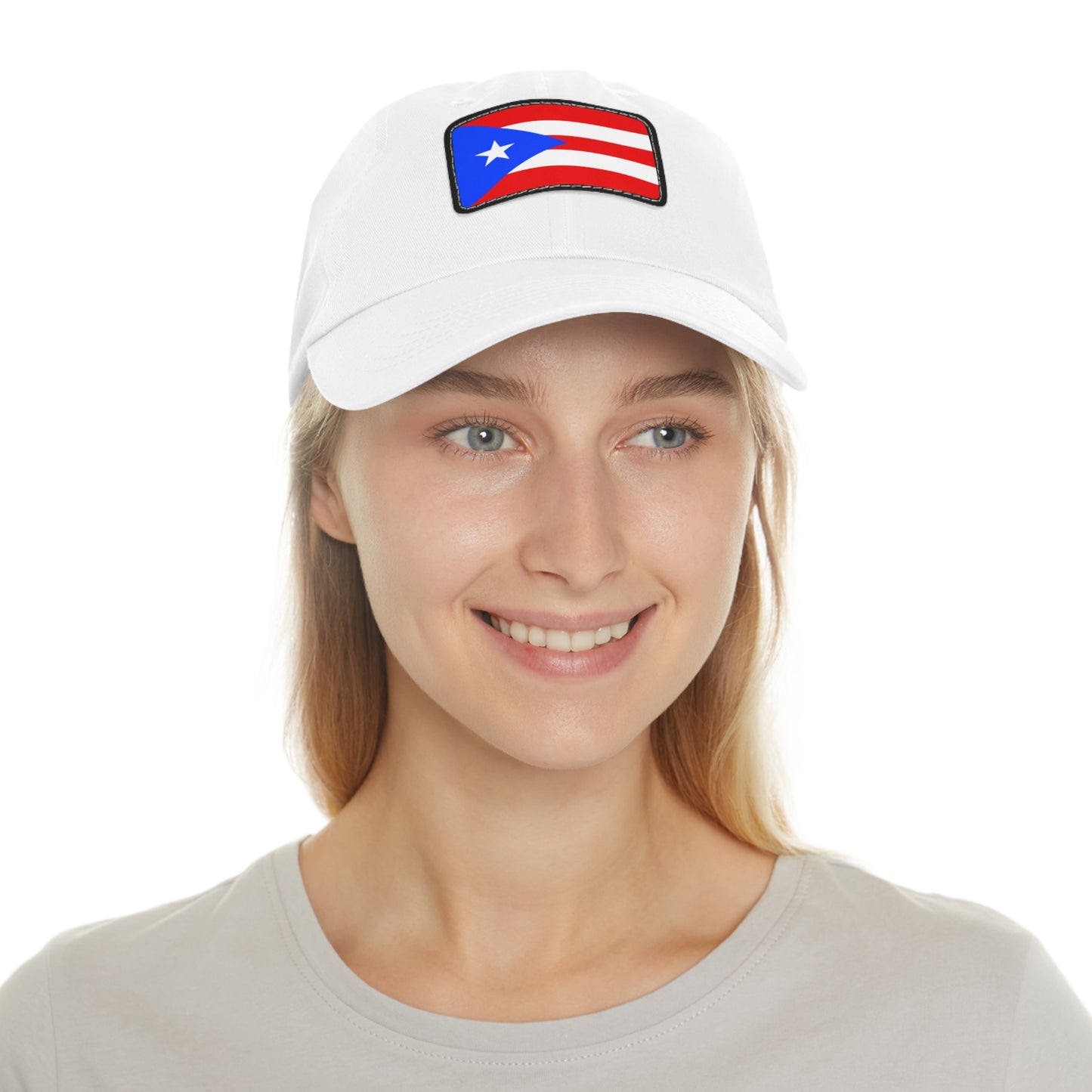 Flag Village USA Puerto Rico State Flag Hat Cap with Leather Patch