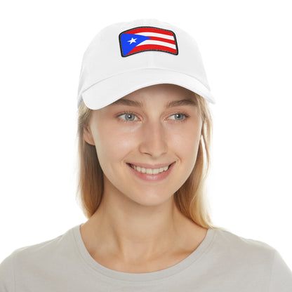 Flag Village USA Puerto Rico State Flag Hat Cap with Leather Patch