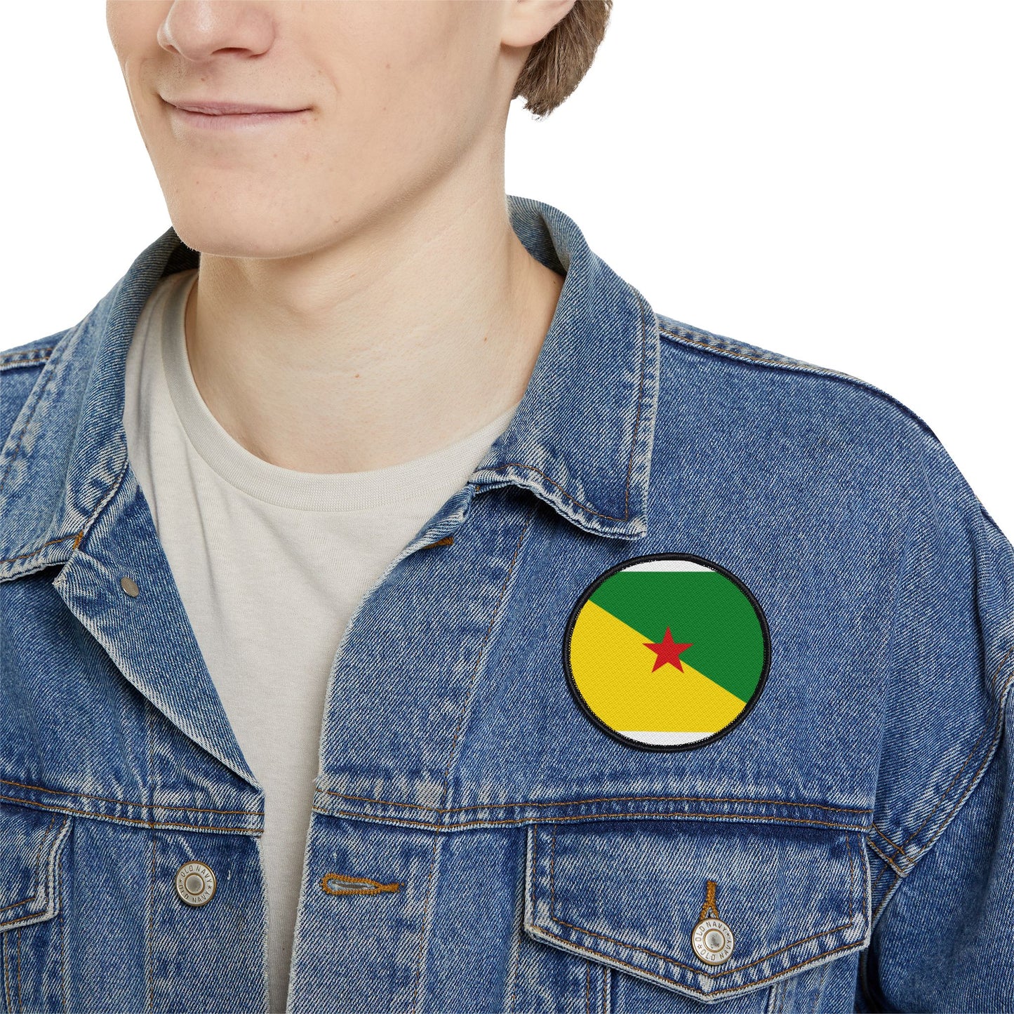 Flag Village Guiana(French Guiana) Flag Embroidery Iron-On Patches