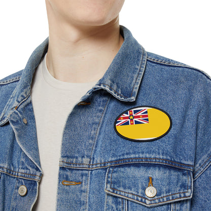 Flag Village Niue Flag Embroidery Iron-On Patches