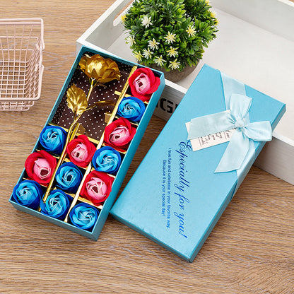 Flag Village Rose Soap Flower Gift Box 12 Soap Flower Gift Box
