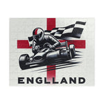 Flag Village ENGLAND Racing Car Sporting Flag Puzzle (110, 252, 520, 1014-piece) GBR0013