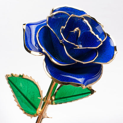 Flag Village 24K Gold-plated Rose Flower With A Gift Box Valentine's Day Gift