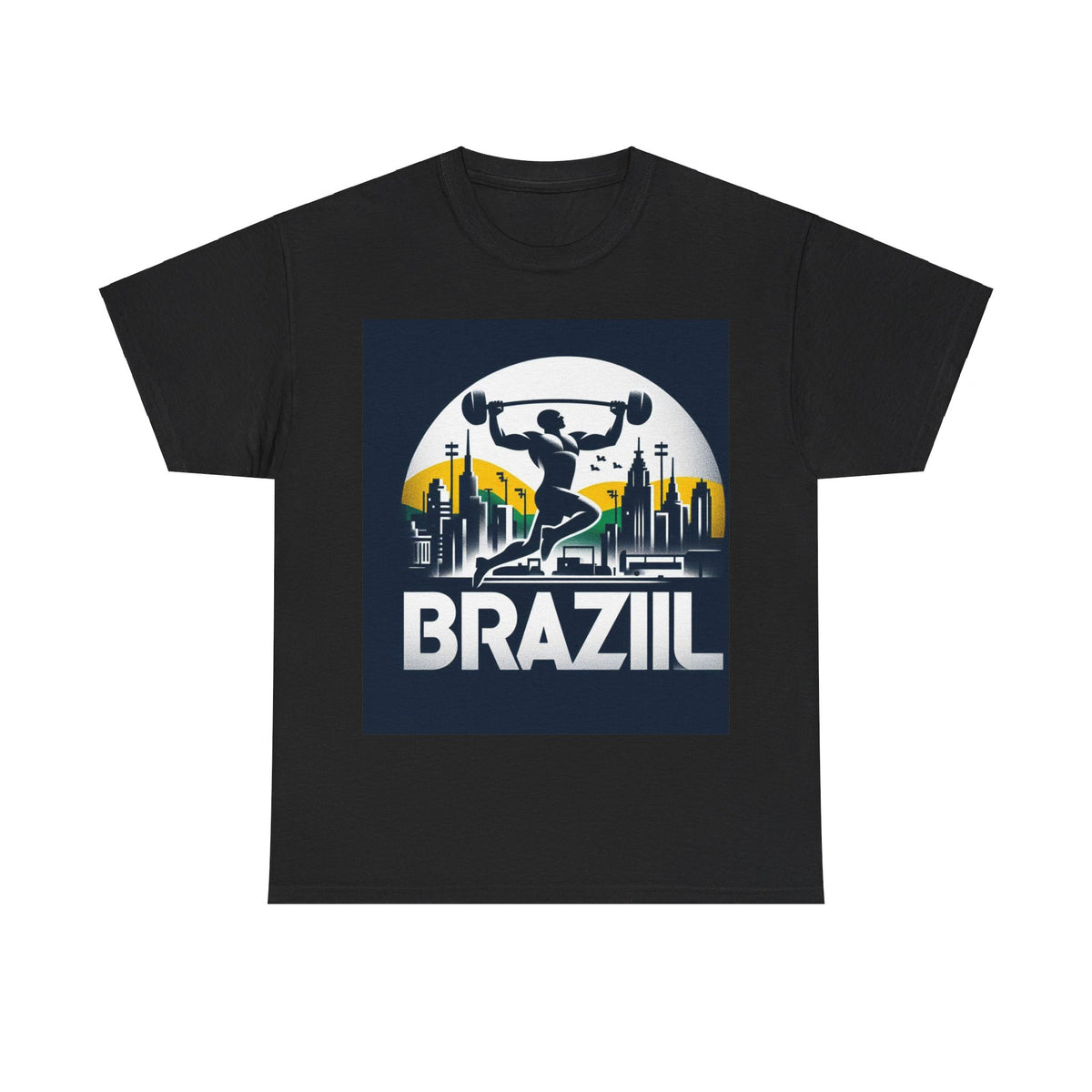 Flag Village Brazil Sporting Flag T-SHIRT Heavy Cotton Tee BRA0003