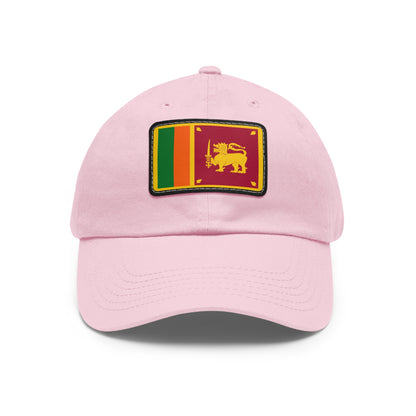 Flag Village Sri Lanka Islands Flag Hat Cap with Leather Patch