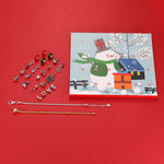 Flag Village Christmas Jewelry Calendar Gift Box Set Diy Beaded Blind Box Bracelet