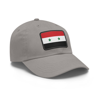 Flag Village Syria Flag Hat Cap with Leather Patch
