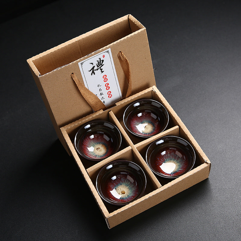 Flag Village Family Kungfu Tea Set Gift Box