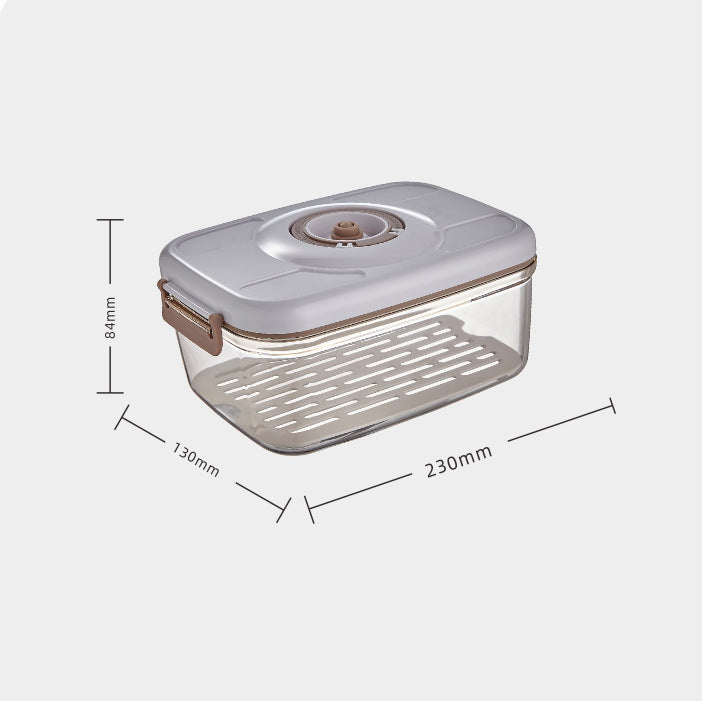 Flag Village Food Vacuum Storage Box With Free Vacuum Kitchen Sealer Container Transparent Organization Sealed Tank Cans Lunch Box Gift