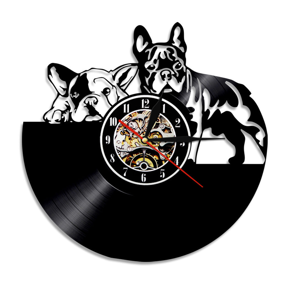 Flag Village Wall Clock Dog Breed Gifts