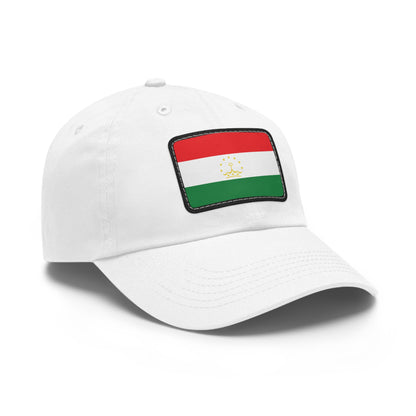 Flag Village Tajikistan Flag Hat Cap with Leather Patch