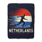 Flag Village Netherlands Sporting Flag Sherpa Fleece Blanket NLD0008