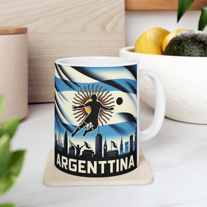 Flag Village ARGENTINA Sporting Flag Ceramic Coffee Mug 11oz FV-MG0212