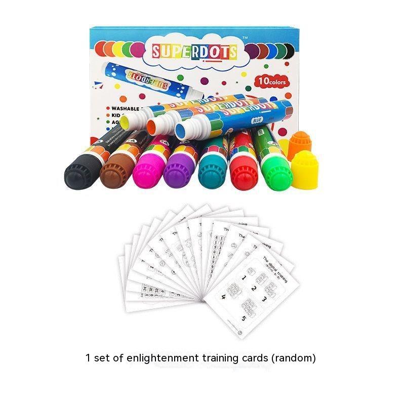 Flag Village Children's Graffiti Painting Stationery Coloring Early Education Gift Box