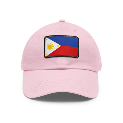 Flag Village Philippines Flag Hat Cap with Leather Patch