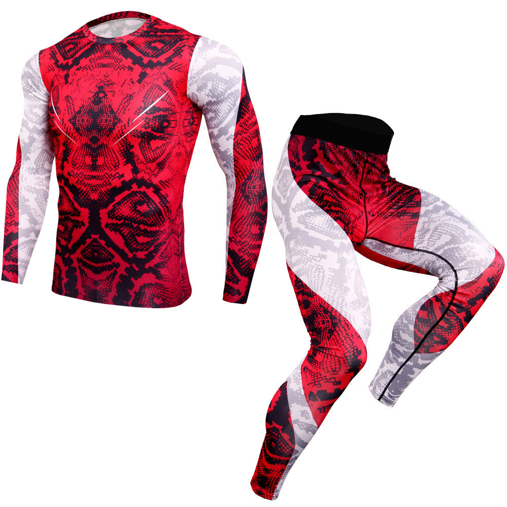 Flag Village Outdoor fitness sports suit men's quick-drying pants