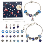 Flag Village Christmas Bracelet Beads Gift Box Jewelry Set
