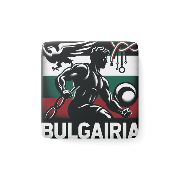 Flag Village Bulgaria National Flag Magnet 2" x 2"