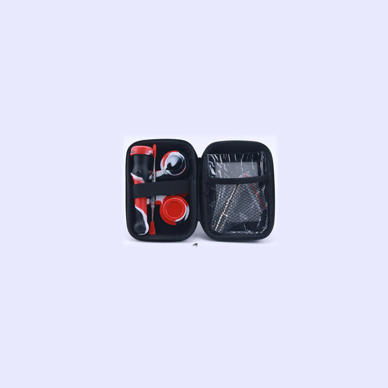 Flag Village Titanium Pin Pipe Gift Box Silicone Smoking Set