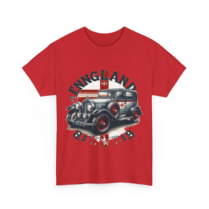 Flag Village UK Vintage Car Flag T-SHIRT Heavy Cotton Tee UK0016