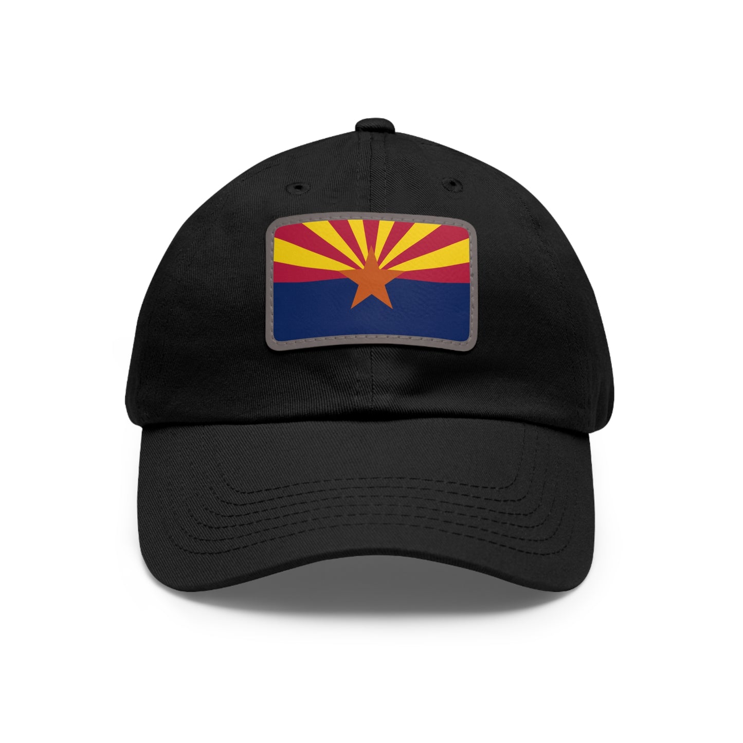 Flag Village USA Arizona State Flag Hat Cap with Leather Patch