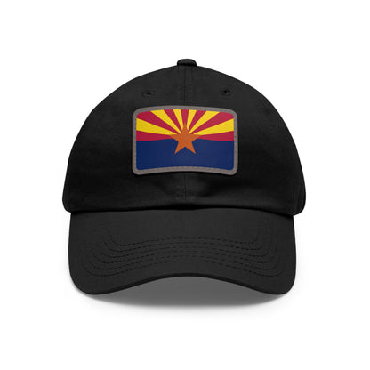 Flag Village USA Arizona State Flag Hat Cap with Leather Patch